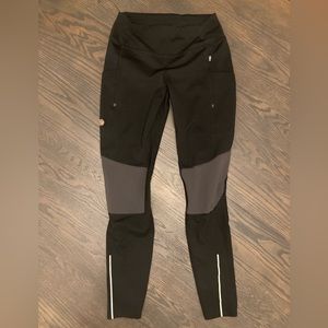 VÄRM Fjallraven Women Med Black Gray Grey Winter TrekkingTights Leggings